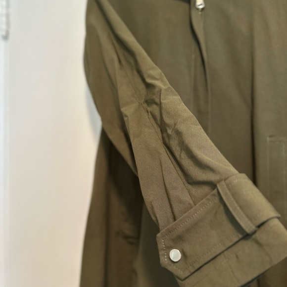 NWOT Vince Camuto Women’s Medium Jacket Dark Green. Full Zip. Removable Hood. - Picture 12 of 16